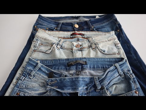 Видео: Подсмотрела идею в дорогом бутике и стала собирать старые джинсы. Разрезаю их и экономлю