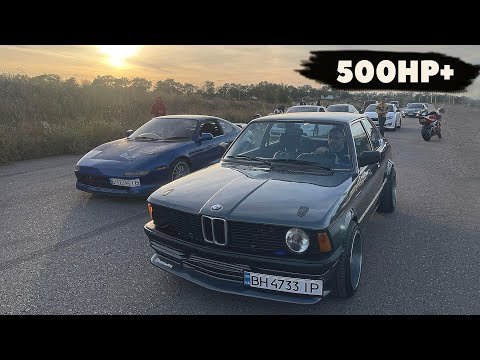 Видео: 1500 л.с на ТРОИХ. BMW e21 vs Toyota MR2 vs Infiniti Q60 Red Sport