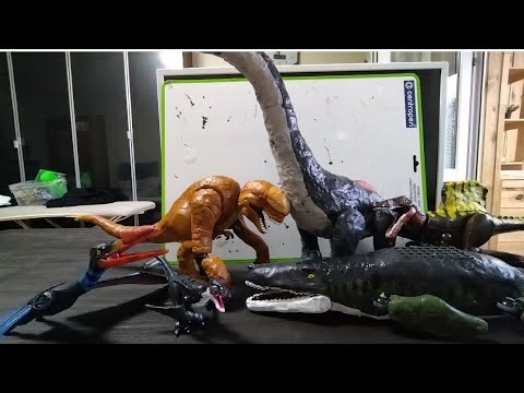 Видео: Lego custom D-rex, Мутадон, Спинозавр, Титанозавр и Кетцалькоатль