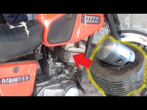 Видео: Новая поршневая на ИЖ Планету 5 от Максима.