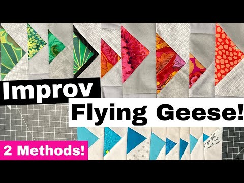 Видео: Используйте обрезки ткани, чтобы сделать летящих гусей без всяких мерок!