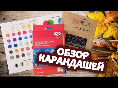 Видео: Обзор карандашей "ГАММА МУЛЬТИКИ" 36 шт.