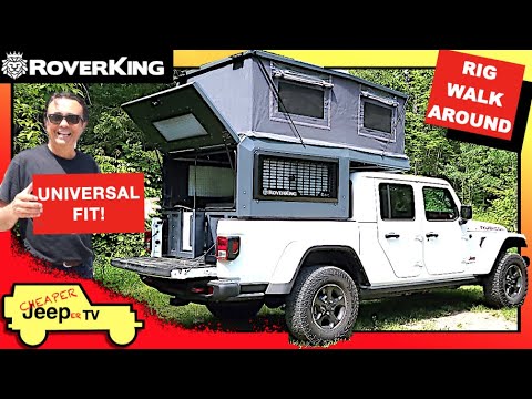 Видео: Пешеходная экскурсия по среднеразмерному пикапу-кемперу RoverKing на базе Jeep Gladiator
