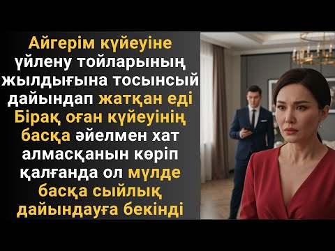 Видео: Айгерім күйеуіне үйлену тойларының жылдығына тосынсый дайындап жатқан еді Бірақ оған күйеуінің басқа