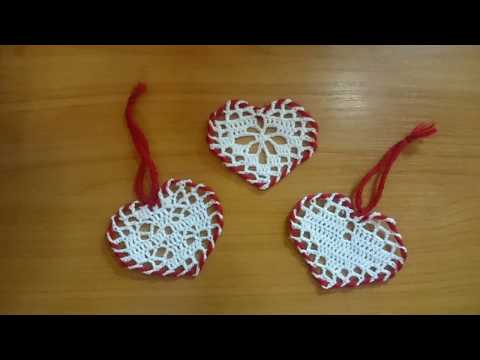 Видео: Сердечко крючком для наших любимых.Обзор.