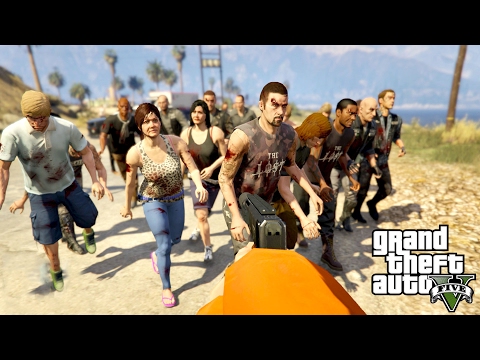Видео: ЗОМБИ АТАКУЮТ В АПОКАЛИПСИС. ОТБИВАЮСЬ ИЗ ПОСЛЕДНИХ СИЛ В GTA 5