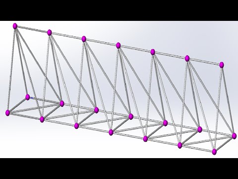 Видео: Геометрическое построение фермы в Solidworks