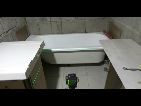 Видео: Собираю каркас для ванной  Размечаю где и что будет стоять.