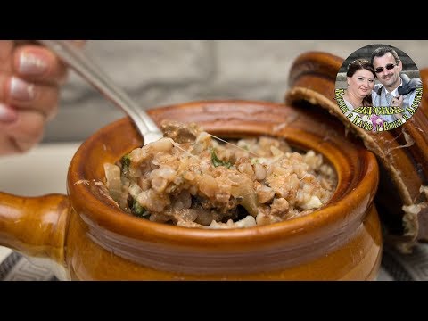 Видео: Рецепт Чудо блюда, из печени и гречки в горшочках на ужин в духовке Кухня в кайф