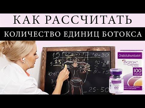 Видео: Сколько единиц ботокса по зонам / как рассчитать