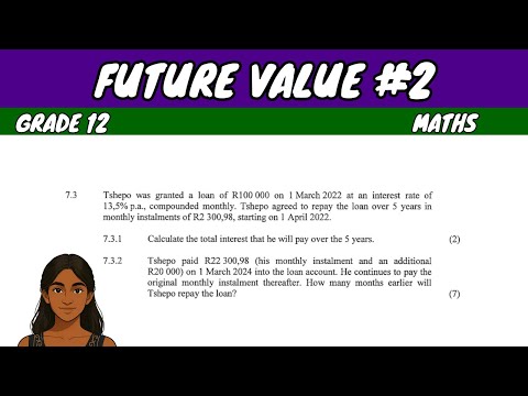 Видео: Будущая ценность №2 | Математика для 12 класса