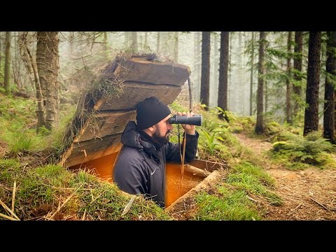 Видео: Строительство секретного блиндажа | лесной бункер для выживания