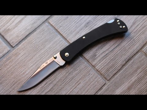 Видео: Городской Buck 110 !!! "110 Folding Hunter Slim" Crucible CPM S30V , элегантный охотник !!!