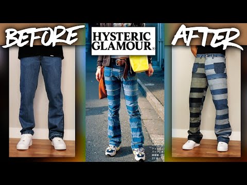 Видео: Сделай сам | Индивидуальный HYSTERIC GLAMOUR Расклешенный деним Hagi | JULIUS