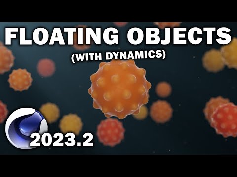 Видео: Cinema 4d 2023.2: Плавающие объекты с динамикой