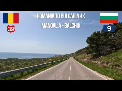 Видео: Driving Romania to Bulgaria Mangalia to Balchik (Балчик)