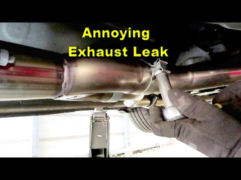 Видео: Как я чиню протекающую выхлопную систему: хомуты, фланцы, раструбы, кольцевые прокладки, скользящ...