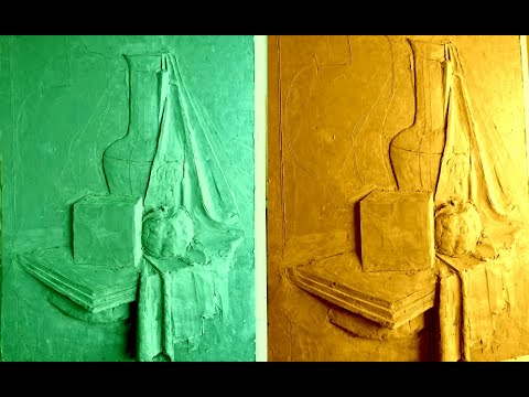 Видео: Лепка рельефа. Натюрморт. Завершение набора массы (Уроки скульптуры и рисунка)