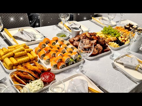 Видео: Готовим ГОРУ СУШИ дома 🍣 / Мои первые суши👍/ Горячие,холодные, с рыбой,креветками и курицей-разные
