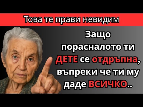 Видео: Защо порасналото ти дете не те цени — неудобната истина