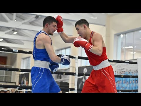 Видео: Бокс. Отбор на лицензионный турнир. Мужчины. 63.5кг. Мұхамедсабыр Базарбайұлы – Ертуған Зейнуллинов