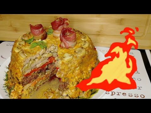 Видео: Мясной торт? 10 слоев мясного безумия!