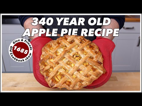 Видео: Рецепт яблочного пирога 340-летней давности из 1685 года — выставка Old Cookbook Show — Glen And ...