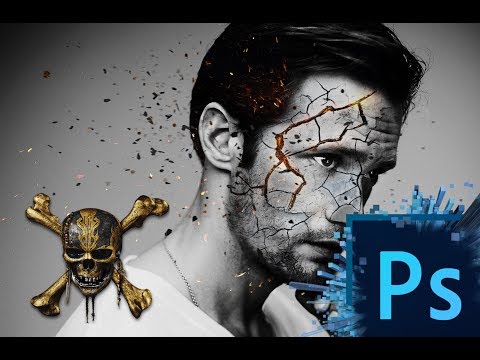 Видео: Эффект разрушения лица в Adobe Photoshop