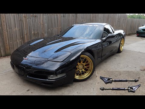 Видео: Установка углового комплекта SLR и удлиненных колесных шпилек для сборки дрифт-кара C5 Corvette