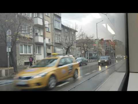 Видео: Sofia tram line 1 with the new Pesa swing trams|Трамвай София Линия 1 с новите трамваи на Pesa swing