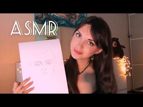 Видео: АСМР/ASMR Рисую твой портрет/I'll draw a portrait