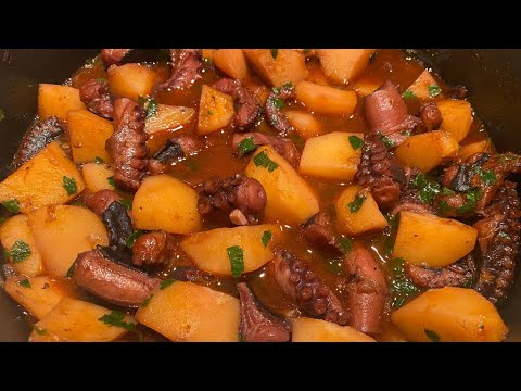 Видео: Рагу из осьминога по рецепту моей мамы. Португальское рагу из осьминога по рецепту моей мамы.