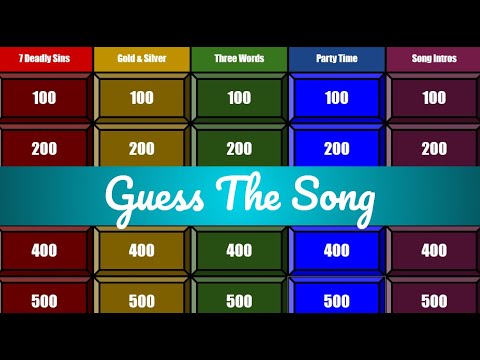 Видео: Угадай песню: музыкальная викторина в стиле Jeopardy №86