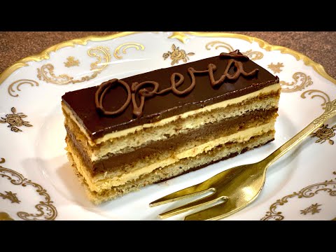 Видео: Торта Опера - легендарна френска класика, шоколад…кафе…бадеми…/ Торт Опера - легендарная классика