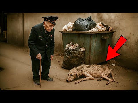 Видео: (НЕ)Люди ЗАБИВАЛИ бедную собаку у мусорки, но Старик-ветеран сделал то, что шокировало всех!