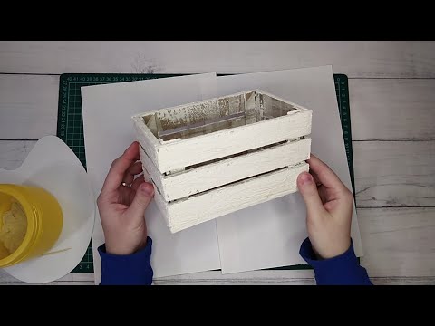 Видео: DIY Декоративный ящик из картона.