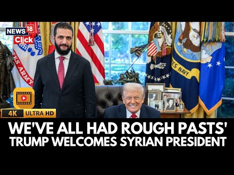 Видео: Трамп встречается с президентом Сирии аль-Шараа в Белом доме и приостанавливает санкции на шесть ...