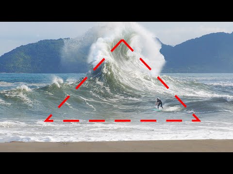 Видео: Если вы видите треугольные волны, выходите из воды!