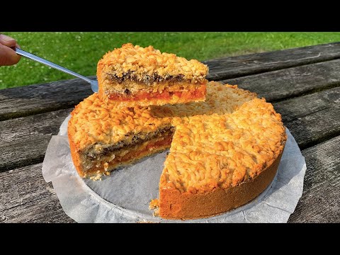 Видео: Изумительный Пирог с Курагой и Грецким Орехом | Пирог с Двумя Начинками | Просто Объедение