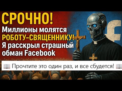 Видео: СРОЧНО! Миллионы молятся РОБОТУ СВЯЩЕННИКУ! Я раскрыл страшный обман на Facebook