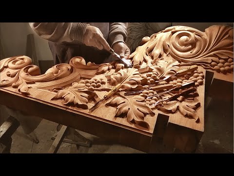 Видео: Carving for stairs. Резьба для лестницы .