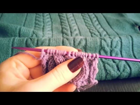 Видео: Как вязать КОСУ или ЖГУТ без дополнительной спицы с наклоном вправо и влево. ШВ СВЕТЛАНЫ КОЛОМИЕЦ.