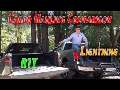 Видео: Как они перевозят грузы? Сравнение грузоподъёмности F-150 Lightning и Rivian R1T