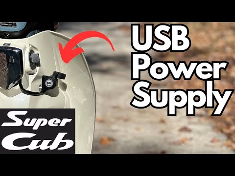Видео: Honda Super Cub C125 — Как установить USB-блок питания