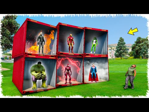 Видео: Джонниға контейнерден қай СУПЕРГЕРОЙДЫҢ күші түседі (GTA V) жони джони