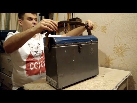 Видео: Советский рыболовный ящик, для зимней рыбалки произведен г. Ленинград Л. А. О.