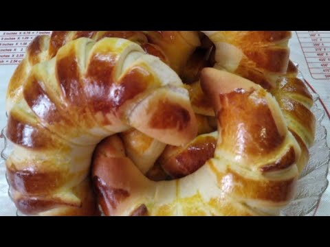 Видео: Рогалики с яблочным повидлом//Сдобная выпечка//Мужики на хозяйстве.