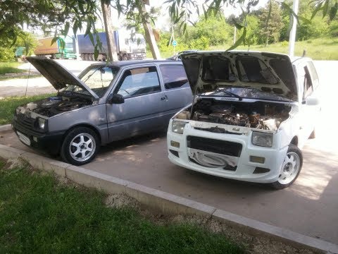 Видео: Ока с двигателем от девятки. Еще один экземпляр. Часть 1