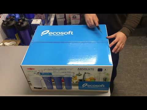 Видео: Ecosoft Absolute 6-50M MO650MECO Экософт Абсолют фильтр обратного осмоса с минерализатором