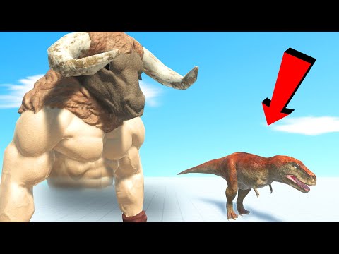 Видео: ОГРОМНЫЙ МИНОТАВР ПРОТИВ ДИНОЗАВРА, ОБНОВЛЕНИЕ! | Animal Revolt Battle Simulator